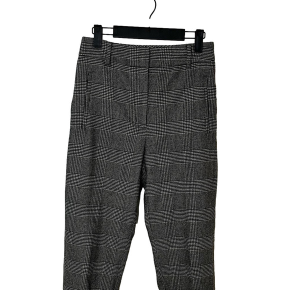 ARITZIA WILFRED Women’s Wool Trouser Pants Black & White Classic Plaid Size 6 - Picture 3 of 11